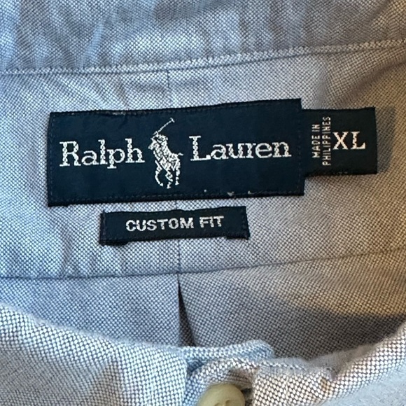 polo ralph lauren denim button  shirt Men's Size XL Custom fit - Picture 4 of 6